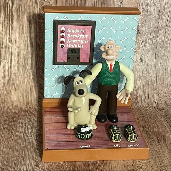 Wesco Other - Wallace & Gromit Talking Alarm Clock Vintage Wesco 1995 Tested & Working
